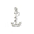 Solid Polished 3-Dimensional Anchor Charm in 14k White Gold
