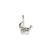 Baby Carriage Charm in 14k White Gold