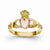 14k Two-tone Baby Claddagh Ring