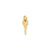 Small Key Charm in 14k Gold