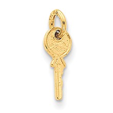 14k Gold Small Key Charm hide-image