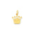 Kings Crown Charm in 14k Gold