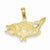 14k Gold Open Mouthed Bass Fish Pendant, Pendants for Necklace