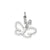 Butterfly Charm in 14k White Gold
