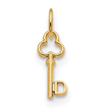 14k Gold D Key Charm hide-image