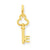 14k Gold E Key Charm hide-image
