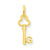 14k Gold Initial G Key Charm hide-image