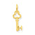14k Gold H Key Charm hide-image