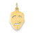 14k Gold Comedy Mask Charm hide-image