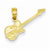 14k Gold Electric Guitar Pendant, Pendants for Necklace