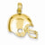 14k Gold Football Helmet pendant, Delightful Pendants for Necklace
