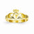 14k Yellow Gold Baby Claddagh Ring