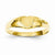 14k Yellow Gold Baby Heart Signet Ring