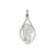 Mary Blessed Virgin Charm in 14k White Gold