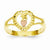 14k Two-tone 15 Heart Ring