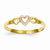 14k Two-tone Hearts Ring