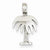 14k White Gold Palm Tree pendant, Adorable Pendants for Necklace