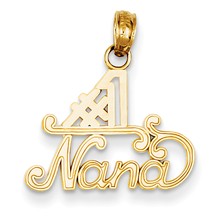 14k Gold #1 Nana Charm hide-image