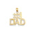 #1 Dad Charm in 14k Gold