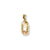 Baby Shoe Charm in 14k Gold Two-tone