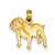 14k Gold Bulldog Charm hide-image