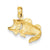 14k Gold Small Fish Charm hide-image
