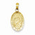 14k Gold Saint Christopher Medal Pendant, Alluring Pendants for Necklace