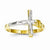 14k Two-tone Polished INRI Crucifix Ring