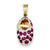 14k Gold & Ruby Baby Shoe Charm hide-image