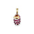 Ruby Baby Shoe Charm in 14k Gold