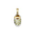 Prong-Set August/Peridot Baby Shoe Charm in 14k Gold & Rhodium
