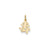 Solid Polished Chinese Long Life Charm in 14k Gold