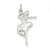 14k White Gold Polished Flat-Backed Ballerina Charm hide-image