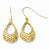 14k Yellow Gold Shepherd Hook Earrings
