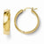 14k Yellow Gold Polished Hoop Earrings