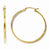 14k Yellow Gold Polished Hoop Earrings