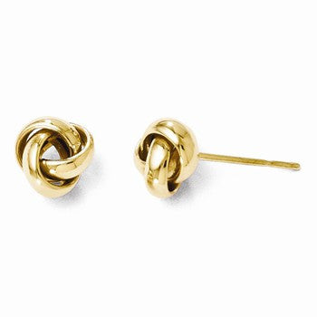 14k Yellow Gold Polished Post Earrings