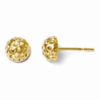 14k Yellow Gold Polished Post Earrings