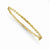 14K Yellow Gold Polished Diamond-Cut Twist Bangle Bracelet