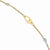 14K White and Yellow Gold Polished and Diamond-Cut Bracelet