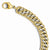 14K Yellow Gold Rhodium-Plated Fancy Link Bracelet