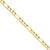 14K Yellow Gold Concave Open Figaro Chain