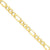14K Yellow Gold Concave Open Figaro Link Chain Bracelet