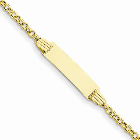 14K Yellow Gold Id Bracelet