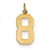 14k Gold Medium Polished Number 8 Charm hide-image