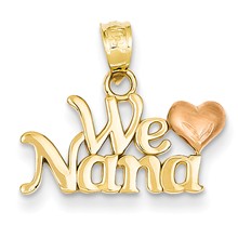 14k Gold Two-Tone We Love Nana Charm hide-image