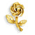 14k Gold Rose Charm hide-image