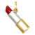 14k Gold & Rhodium Enameled Lipstick Charm hide-image