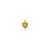 November Birthstone Heart Charm in 14k Yellow Gold