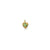 August Birthstone Heart Charm in 14k Yellow Gold